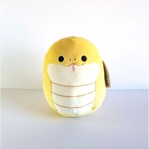 NWT SQUISHMALLOWS Pleyton the Snake 8.5 in Plush Toy Yellow